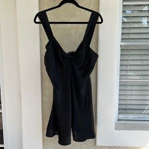 Vintage Black Satin Nightie